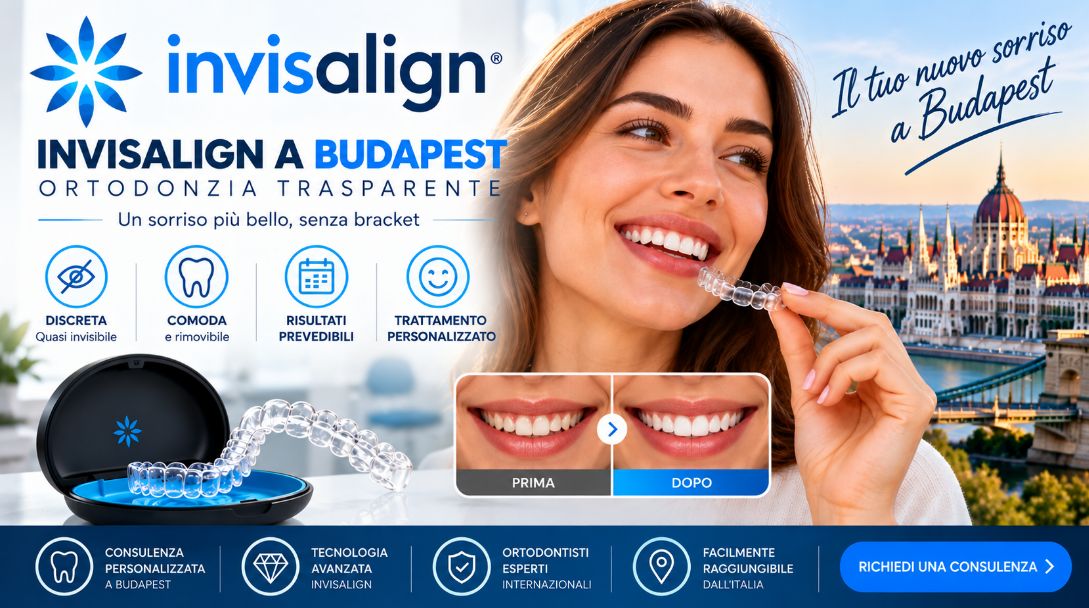 Invisalign a Budapest: ortodonzia trasparente con allineatori invisibili e trattamento personalizzato